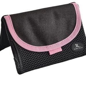 BUDDY POUCH Magnetic Fanny Pack for Women Running Travel Black/Pink SZ: XLarge